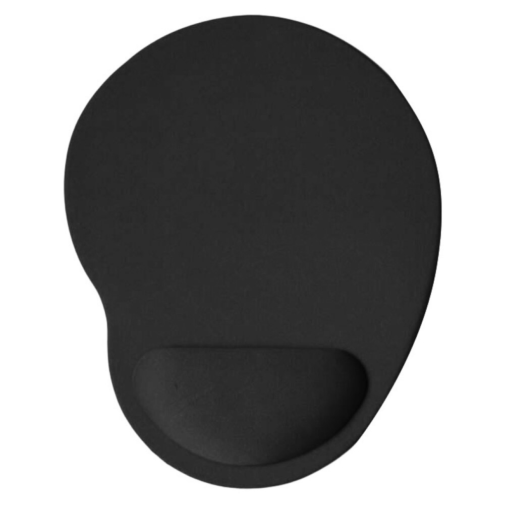 Home Office Solid Color Anti-Slip Gaming Mouse Pad Mice Mat with Wrist Support Keyboards Mouse Pads: Black