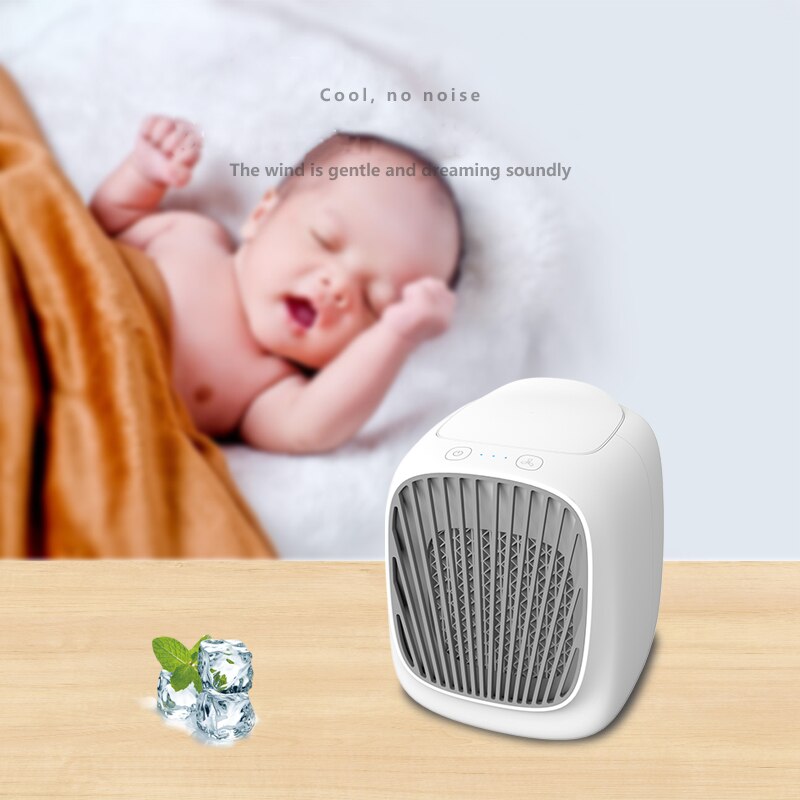 Zomer Mini Fans Cooler Draagbare Luchtkoeler Conditioner Kleine Airconditioning Apparaten Koelventilator Voor Baby Slapen