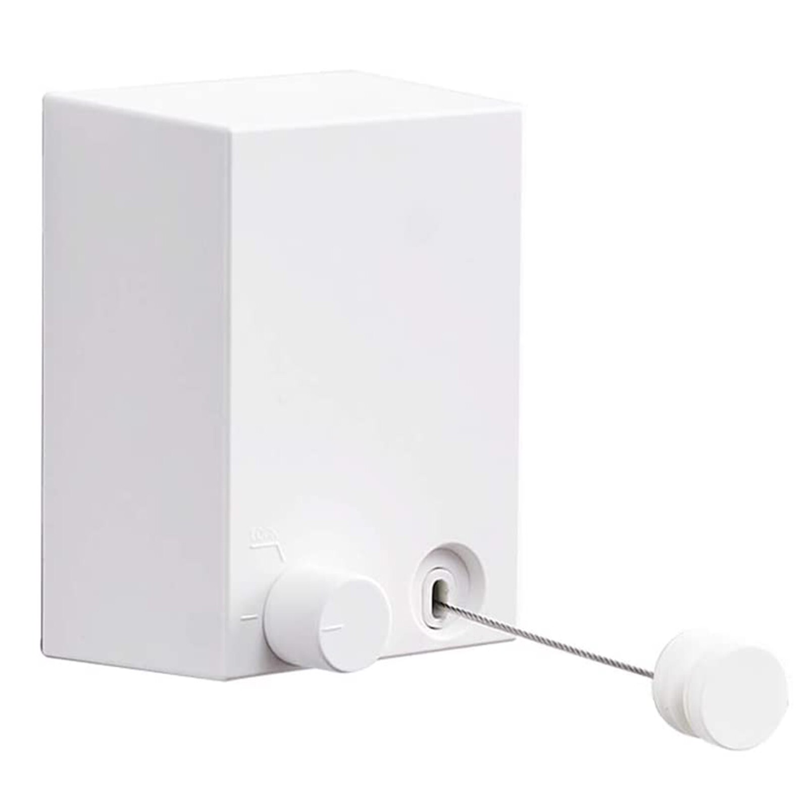 Clothes Line Invisible Retractable Household Goods Punch-free Stainless Steel Wire for Balcony Retractable Clothesline: White