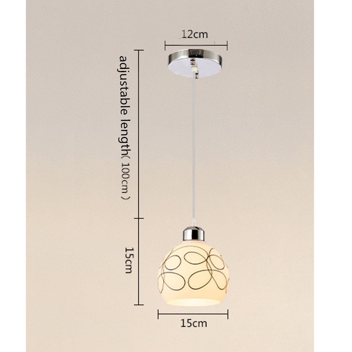 Ceiling Lamp Decor Lamp Covers Nordic Loft Industrial Pendant Light Retro Concise Glass Kitchen Hanging