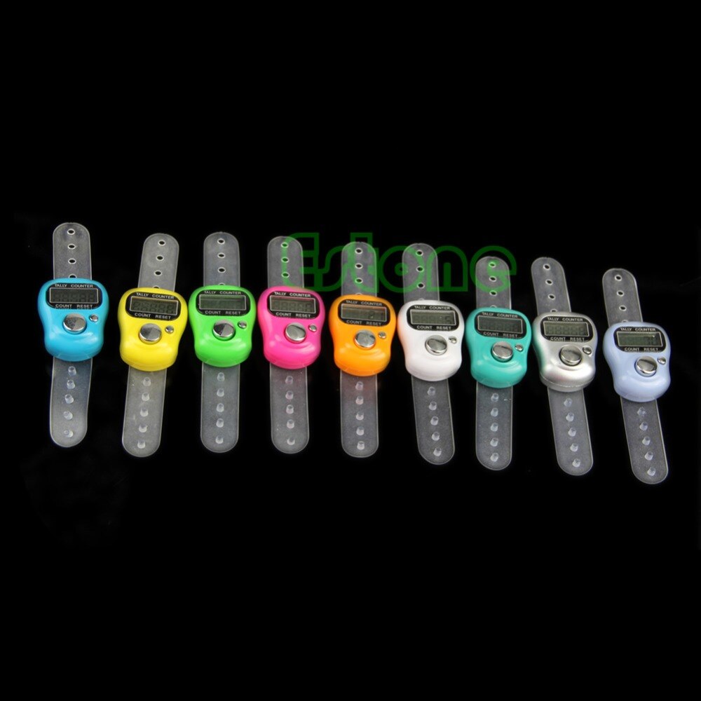 Stitch Marker and Row Counter LCD Electronic Digit Tally Counter 4XFD