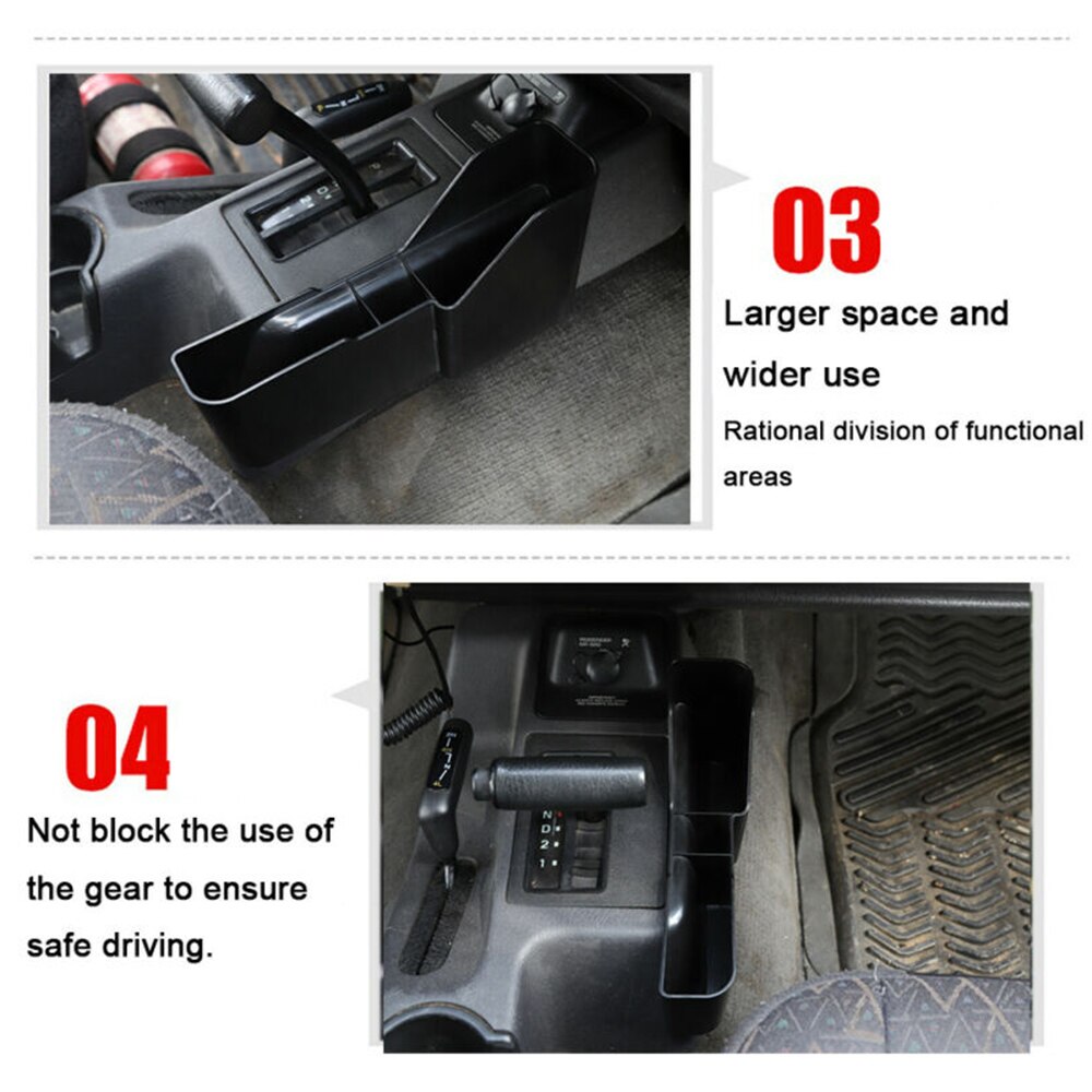Jeep Wrangler TJ 1997-2006 | Boîte de rangement intérieur de voiture, ABS pour accessoires de remplacement
