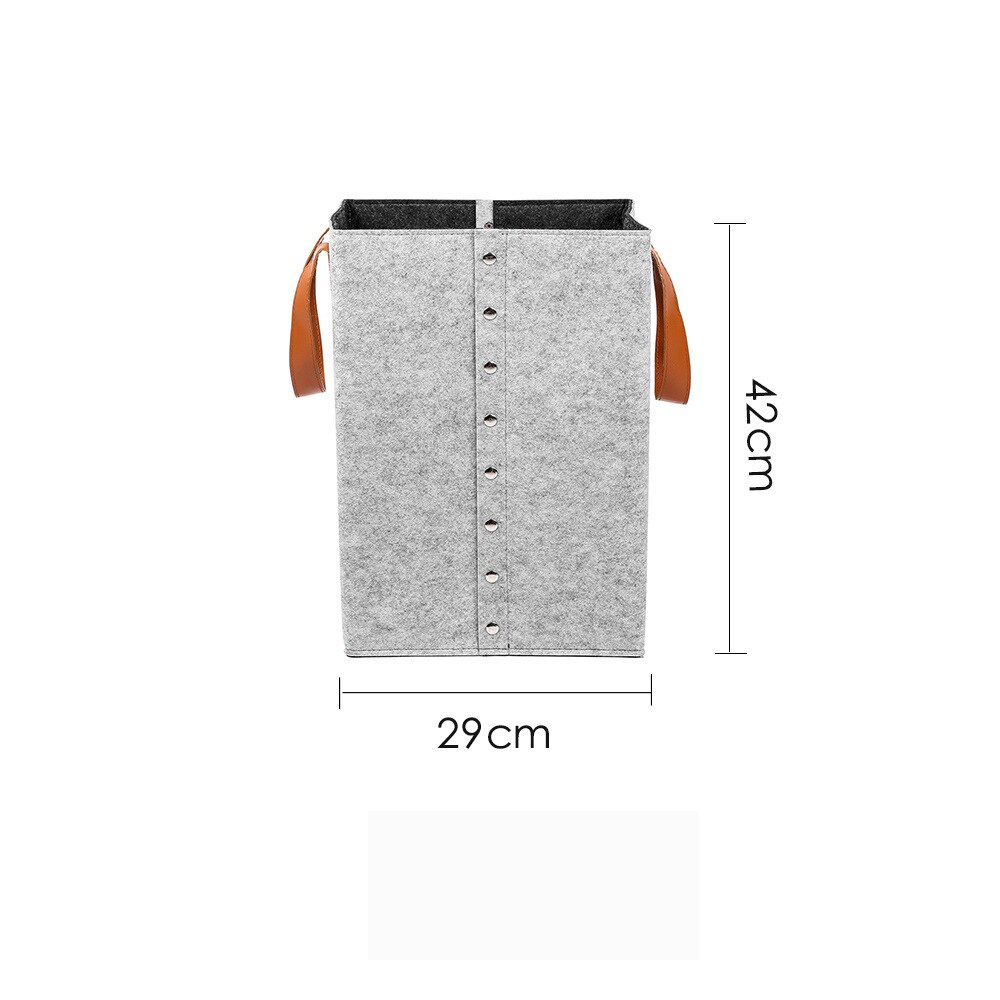 Double tissu EVA vêtements sales panier à linge pliable panier à linge avec poignées carré bac de rangement seau maison jouets organisateur: light gray M