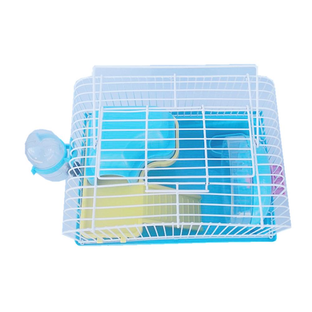 Double Cage à Hamster rose, fournitures de luxe, jouet, petite Cage de manège, châssis de couleur