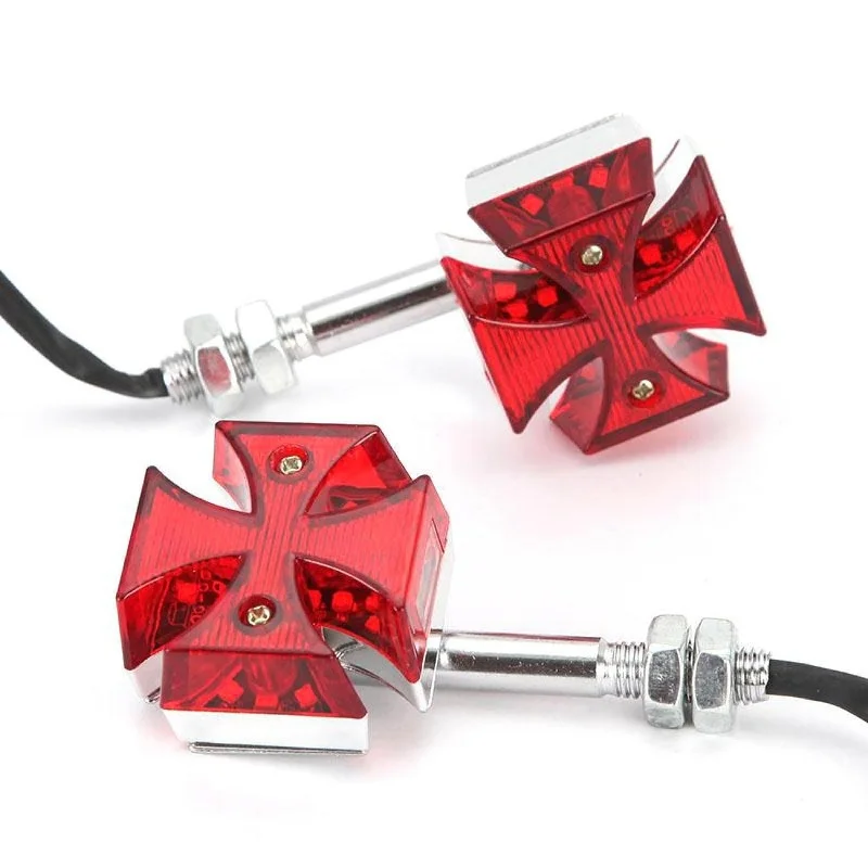 Motorfiets Kruis Led Richtingaanwijzers Licht Motor Signaallamp