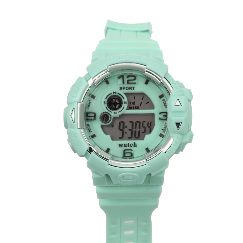 Vrouwen Eenvoudige Sport Horloge Waterdicht Elektronische Digitale Horloges Vrouwen Horloge Dames Horloge Student Wrsit Klok: green