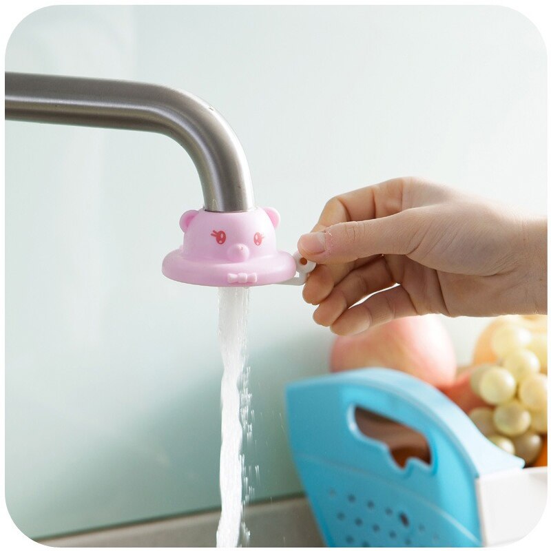 Grifo de ducha con boquilla para baño, dispositivo de ahorro de agua, filtro de grifo de dibujos animados, , 1 unidad