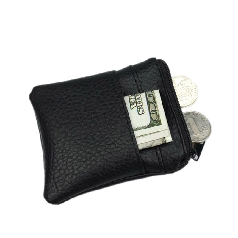 Männer Frauen Weichen PU Leder Geldbörse Brieftasche Tasche Ändern Pouch Schlüssel Karte Halter A69F