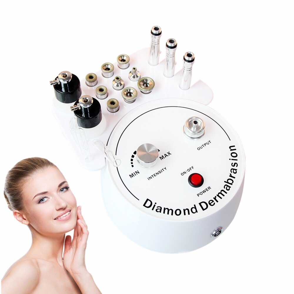 3 In 1 Multifunctionele Dermabrasie Machine Met Spuit Vacuüm Voor Mottle Spot Verwijdering Microdermabrasie Facial Machine Diamond S
