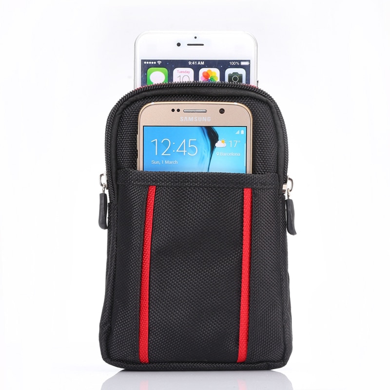 Fulaikate universal saco para samsung galaxy s6 borda mais esportes caso portátil para o iphone 6s 7 plus duas camadas 6.3 "saco do telefone