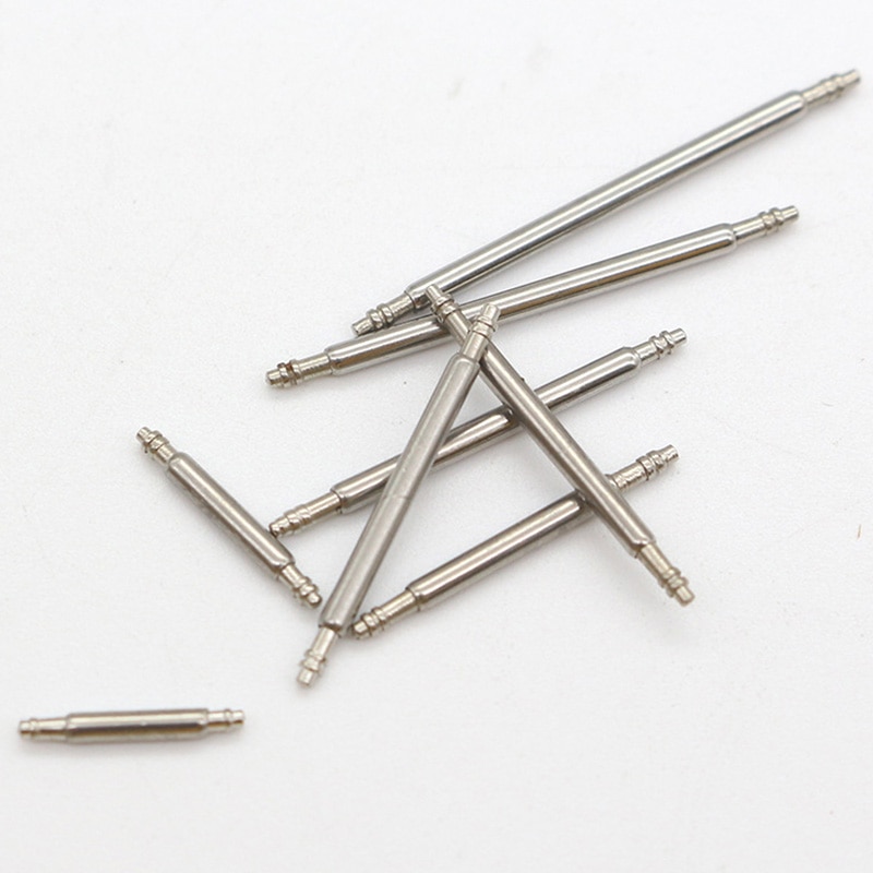 360 stuks/set 18 maten horloge accessoires dikke leren horlogeband stalen vaste as horlogeband