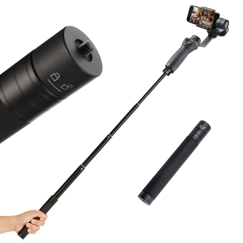 Forlængerstang stang selfie stick til dji  om 5 osmo mobil 5 4 3 kardan kamera feiyu zhiyun glat moza mini isteady tilbehør