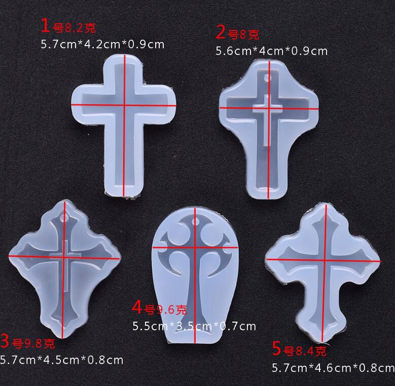 XCDIY dijes de cruz grande, molde de silicona para colgantes, molde de Resina de silicona, herramienta de artesanía, Moldes de resina epoxi DIY, joyería