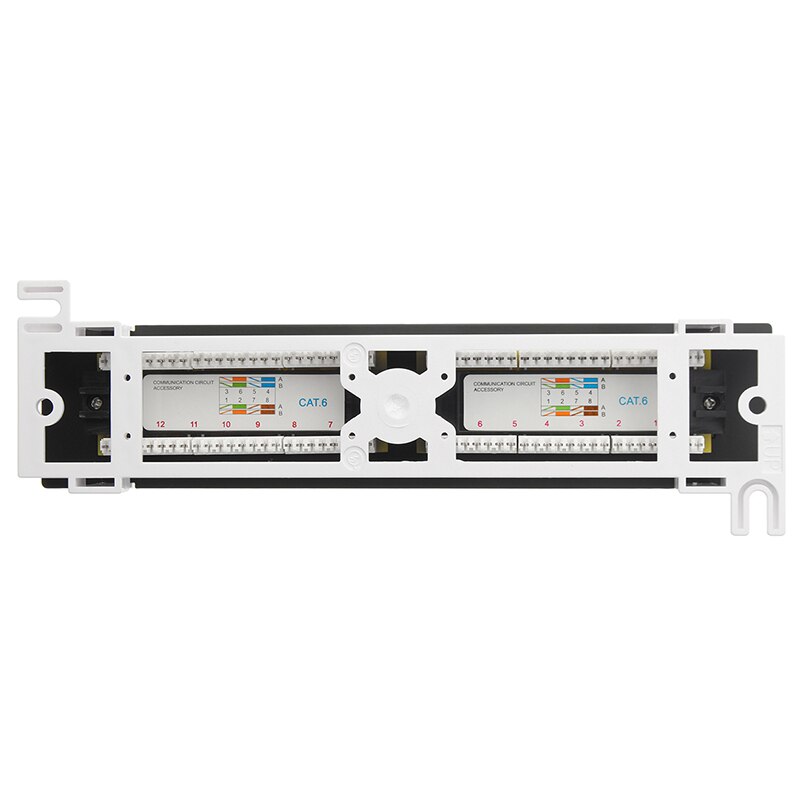 Verkkotyökalusarja 12 portti kissa 6 patch -paneeli  rj45 verkkoseinäkiinnitysteline, jossa on pintaseinäkiinnike