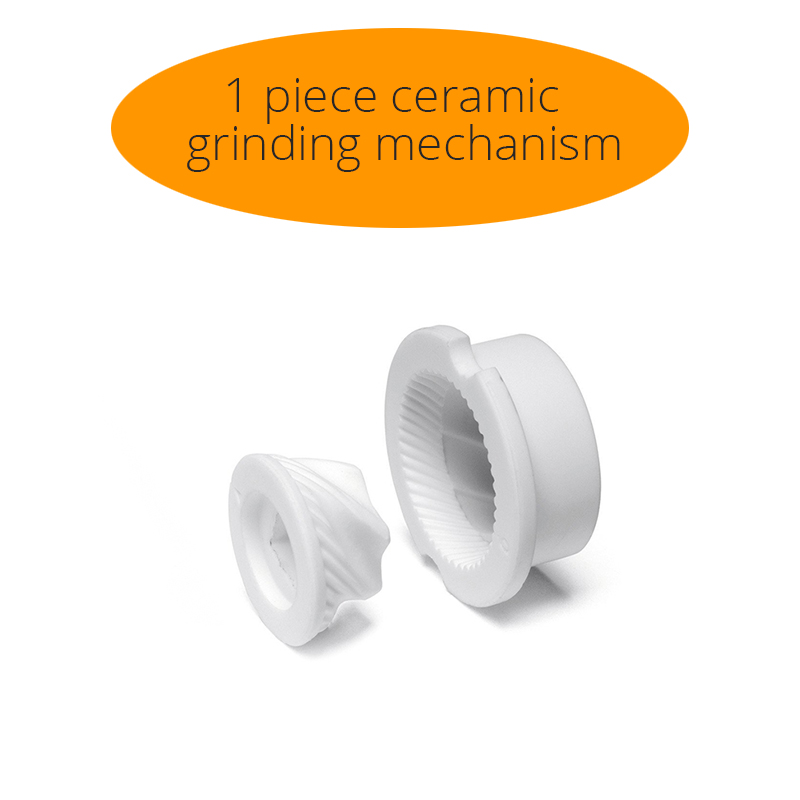 Salz und Pfeffer Mühle, Holz Pfeffer Schüttler mit Stark Einstellbare Keramik Grinder mit ersatz Keramik Rotor-küche zubehör: Ceramic Grinder X 1