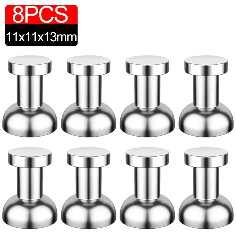 20/2PCS Magnet Super Strong Magnetism Push Pin Neodymium Magnet Refrigerator Kitchen Whiteboard Strong Magnetic Thumbtacks Home: Orange