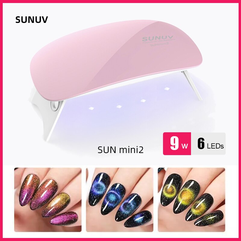 SUNUV SUNmini2 lampe UV sunuv Mini sèche-ongles Portable avec câble USB, sèche-ongles Gel vernis, , usage domestique et voyage