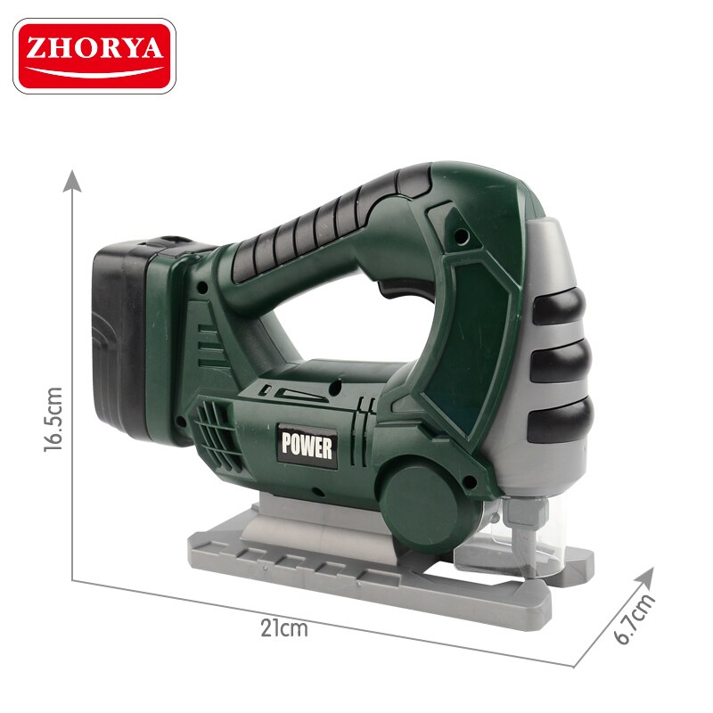 Zhorya Simulatie Groene Naaimachine Reparatie Tools Pretend Play Speelgoed Power Tool Educatief Speelgoed voor Kids Kinderen Jongens