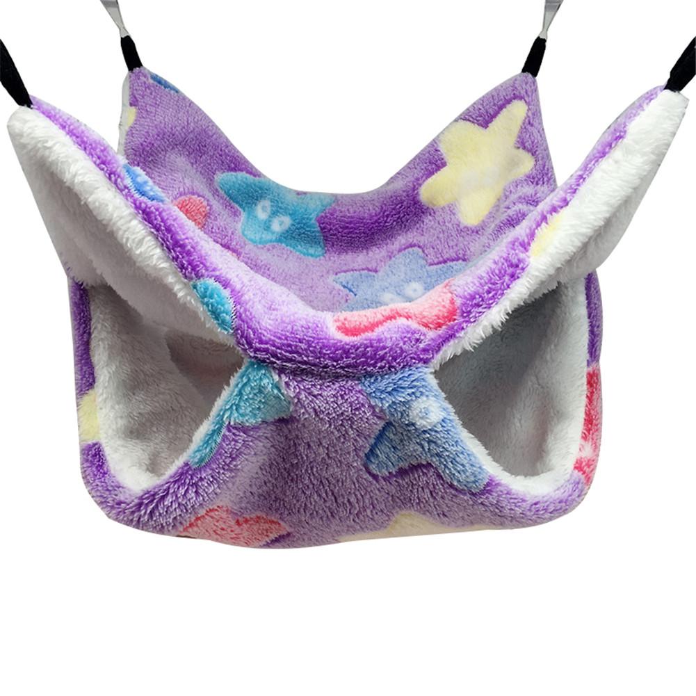 Huisdier Hangmat Hamster Hangmat Dubbele Laag Opknoping Bed Nest Voor Kat Muis Hamster Eekhoorn Voor Hamster Huisdieren Benodigdheden: White / 20x20cm