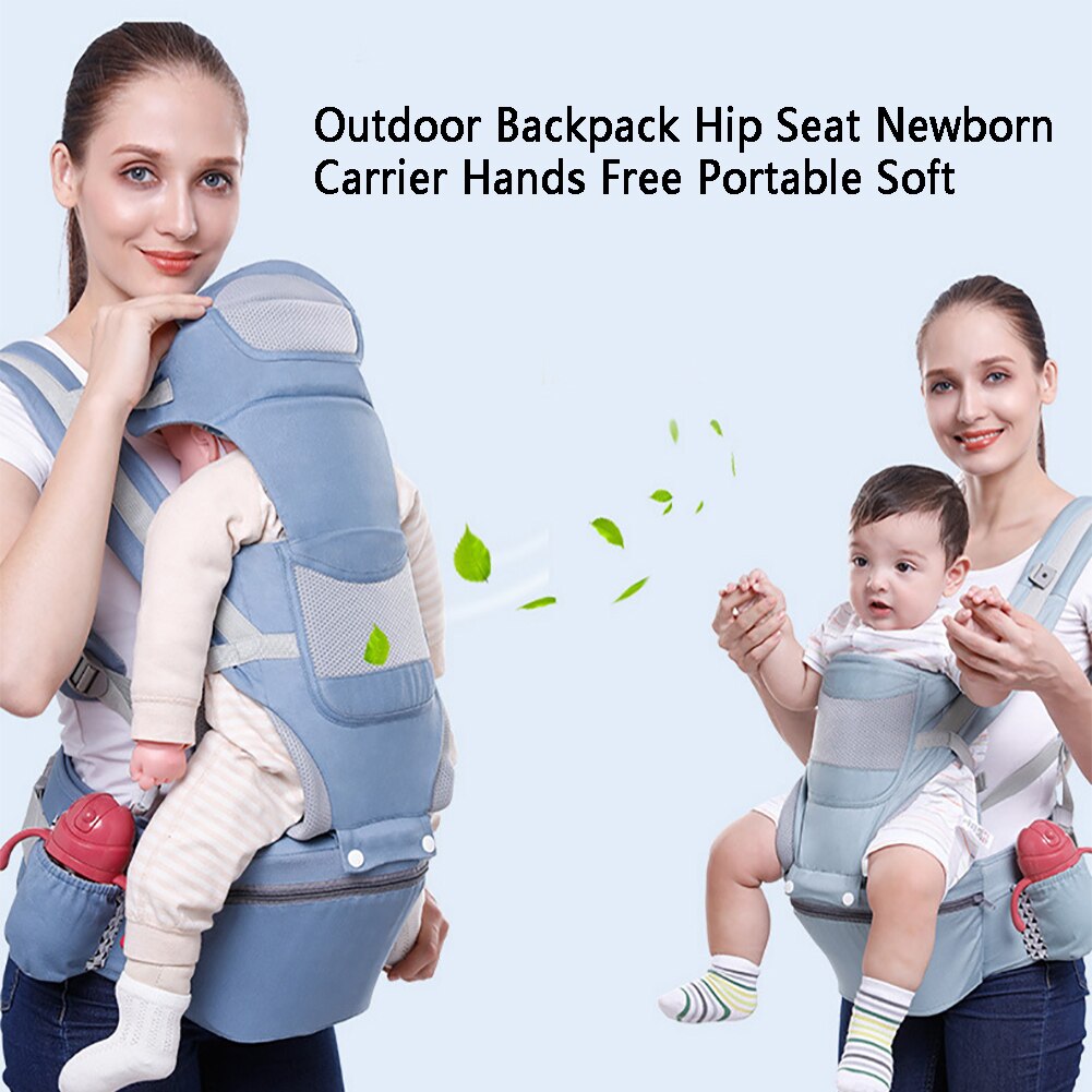 Siège de hanche 0-48month porte-bébé quotidien mains libres -né enveloppement détachable Portable sac à dos réglable en plein air multifonctionnel