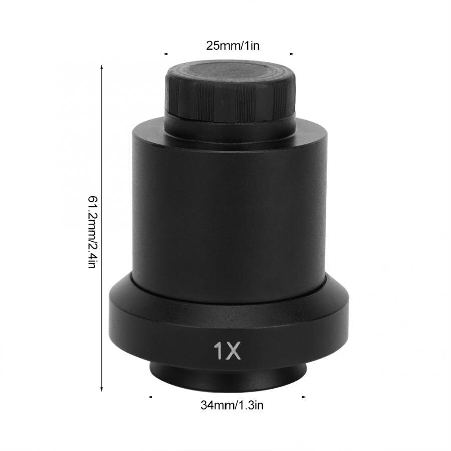 C-Mount Lens Adapter 1X Industrial Microscope Camera C Interface Adapters for Trinocular Microscope