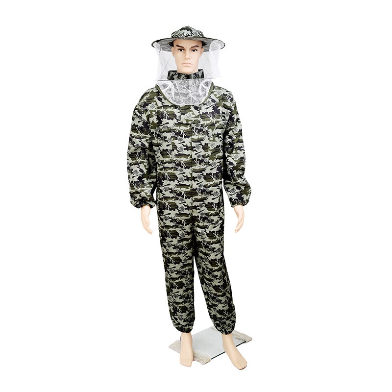 1 set imkerkleding voor bijenvoer, beschermende kleding voor bijenkorfgroen, ademend en anti-bijen