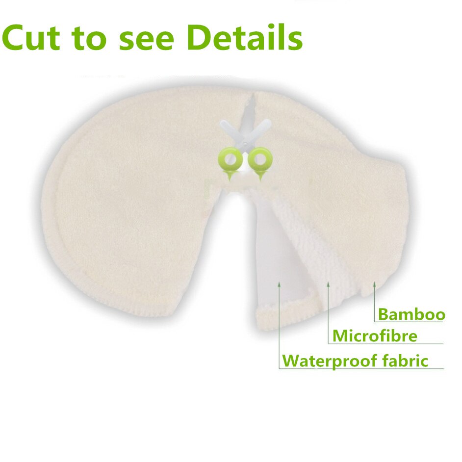[ONNPNNQ] 4 Pcs Bamboo Breast Pad Nursing Pads For Mum Washable Waterproof Feeding Pad Bamboo Reusable Breast Pads