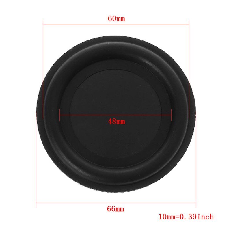2PCS Bass Radiator Woofer Vibration Membrane Passive Speaker Subwoofer DIY Home Theater Repair Kit: 66mm
