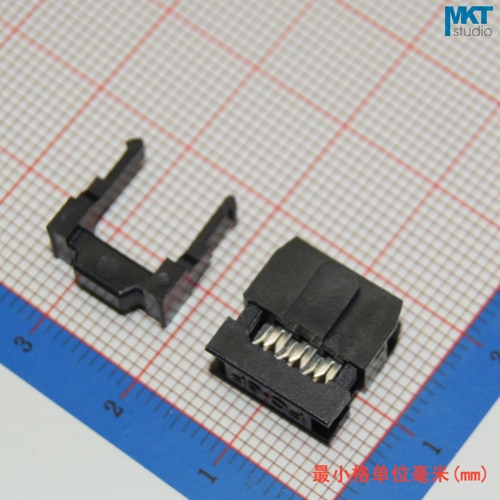 10 stks Vrouwelijke 2.54mm Pitch FC IDC Connector Socket ISP JTAG Header Voor Platte Lint Kabel Sample 6 p 8 p 10 p 12 p 14 p 16 p 18 p 20 p