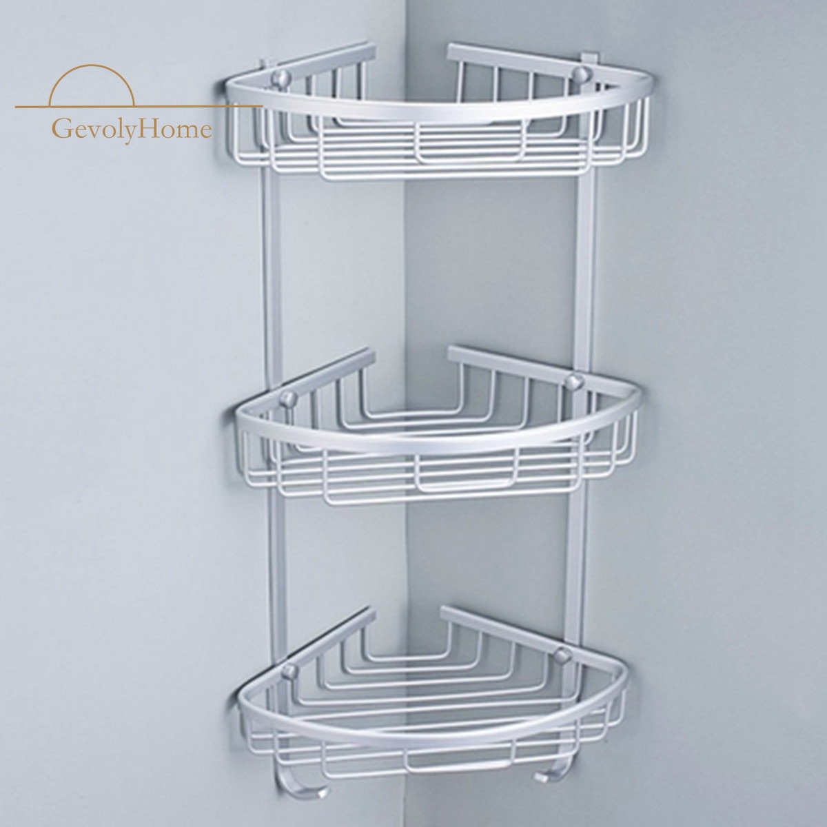 1/2/3 Layers Triangular Corner Organize Rack Shelves Basket Hanger Shampoo Organizer Shower Bathroom Shelf Kitchen