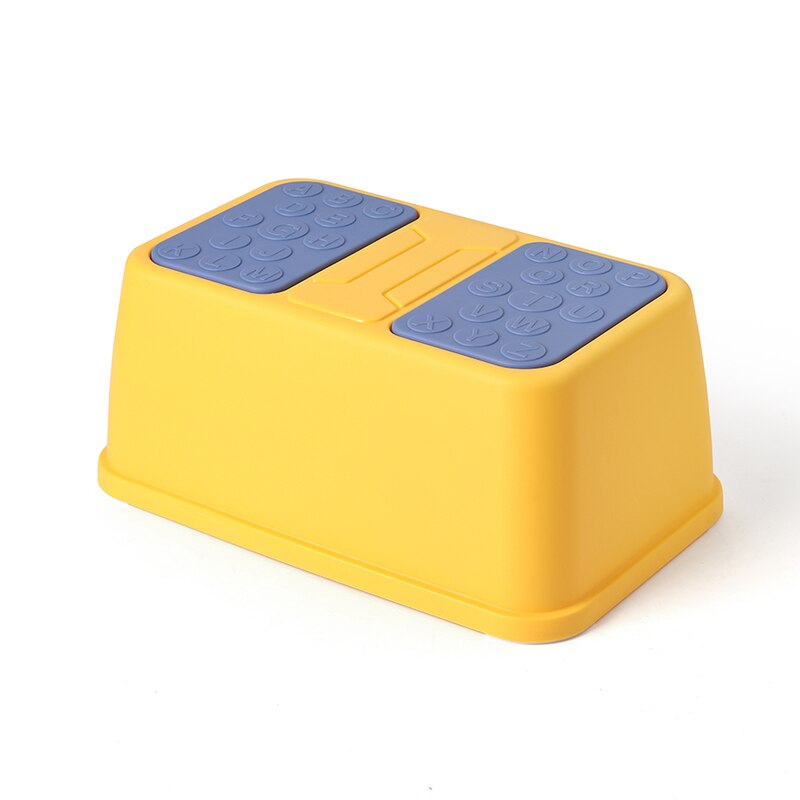 Dual Height Two Step Stool For Kids Toddler's Stool For Potty Training Baby Exercise Step Stools: yellow