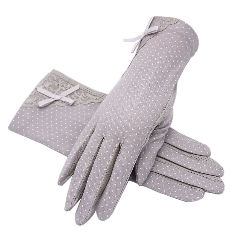 Neue Baumwolle handschuhe Nicht-Unterhose Atmungsaktive Damen Handschuhe Stelle Sommer Dünne UV Sonnenschutz Handschuhe treibende handschuhe