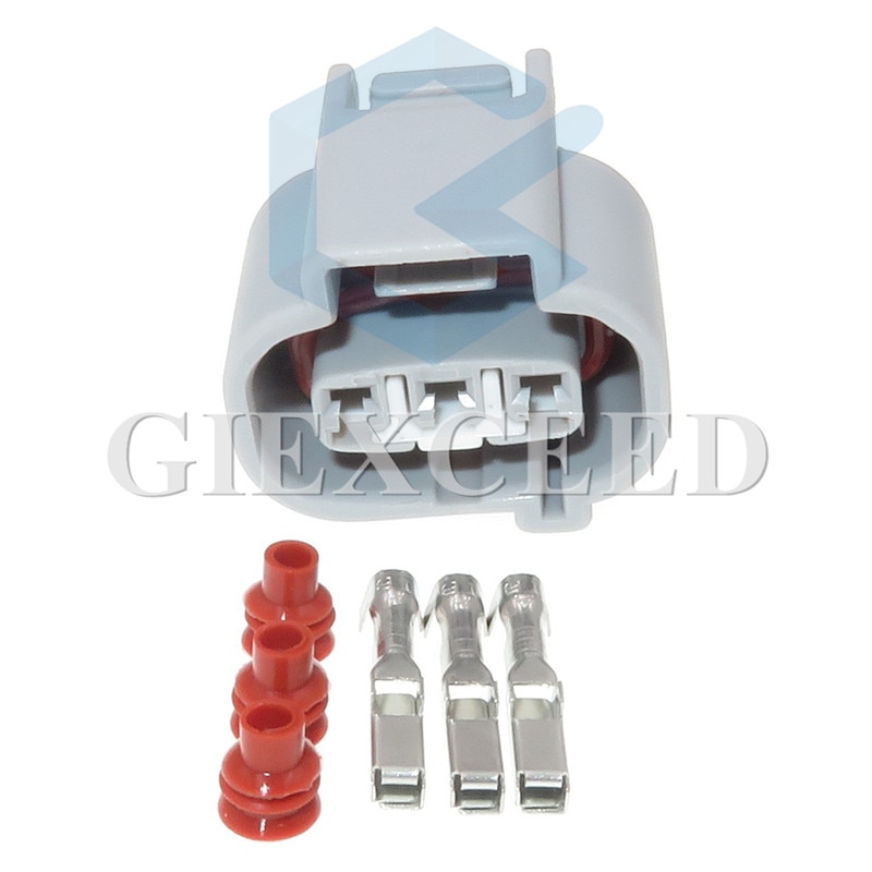 2 Sets 3 Pin Automotive Speed Sensor Plug Waterproof Cable Connector Socket For Toyota