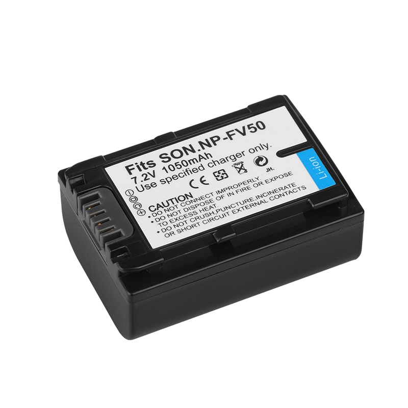 Dinto-batería recargable para cámara, pila para Sony NP-FV50 NP-FV30, NP-FV40, CX170, XR150, XR350, XR550, 1050mAh, HDR-CX150E, NPFV50 NP FV50