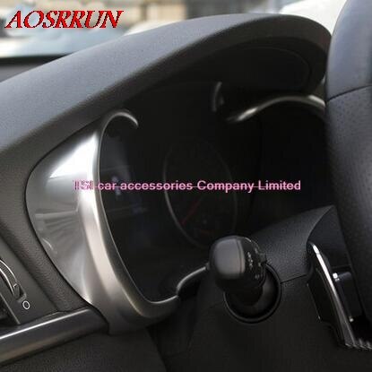 Bil-styling dekoration bil instrumentpanel instrumentbræt bezel cover trim abs styling klistermærke til kia optima  k5 tilbehør