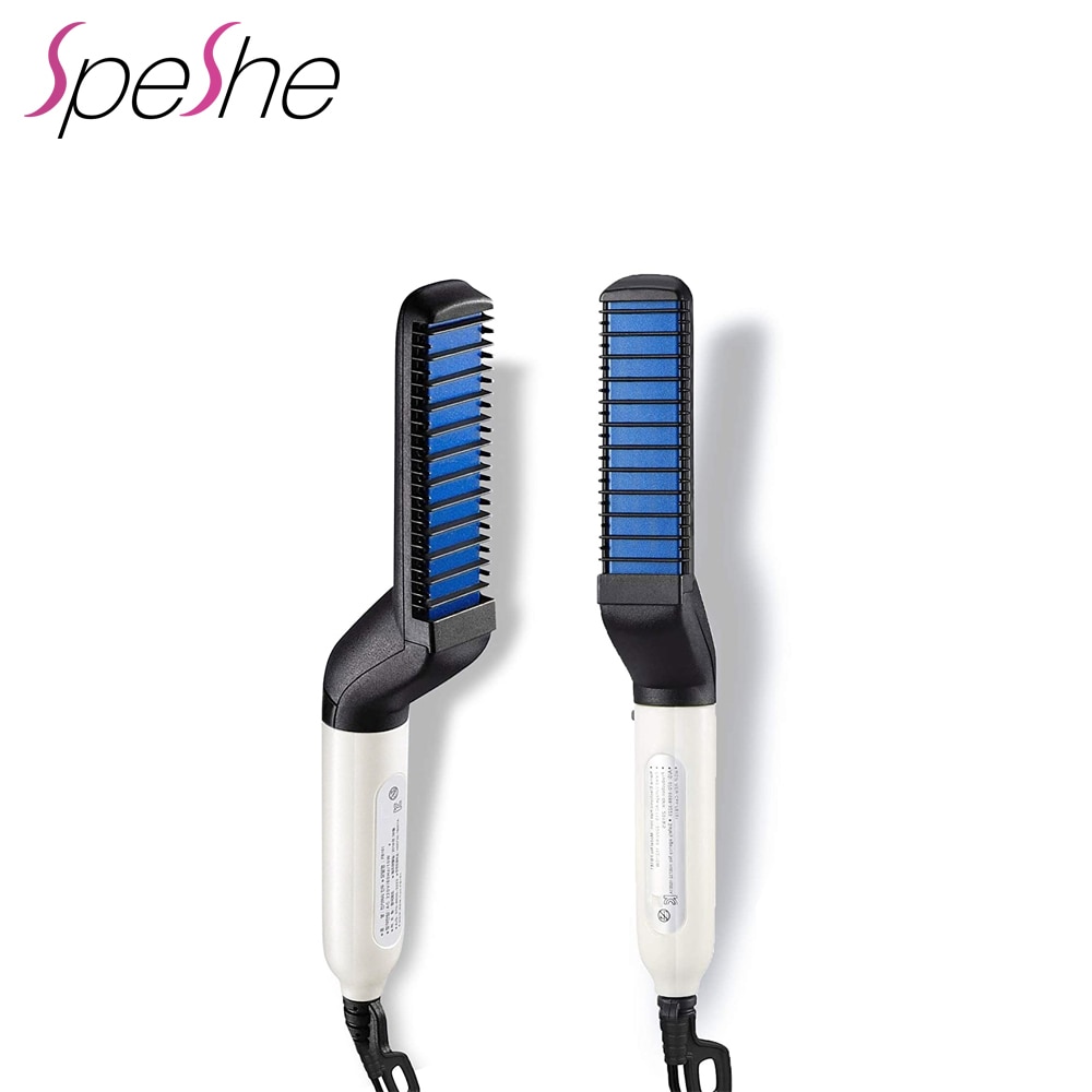 Electric Beard Straightener Comb Multifunctional Hair Straightening Brush For Men Quick Heating Hair Straighten Styling Tools