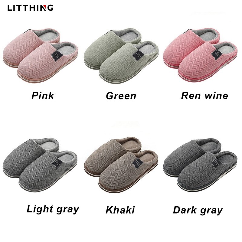 Litthing Vrouwen Winter Warm Bont Slippers Mannen Dames Jongens Meisjes Huis Schoenen Comfort Platte Hak Thuis Indoor Slaapkamer Zapatilla Mujer