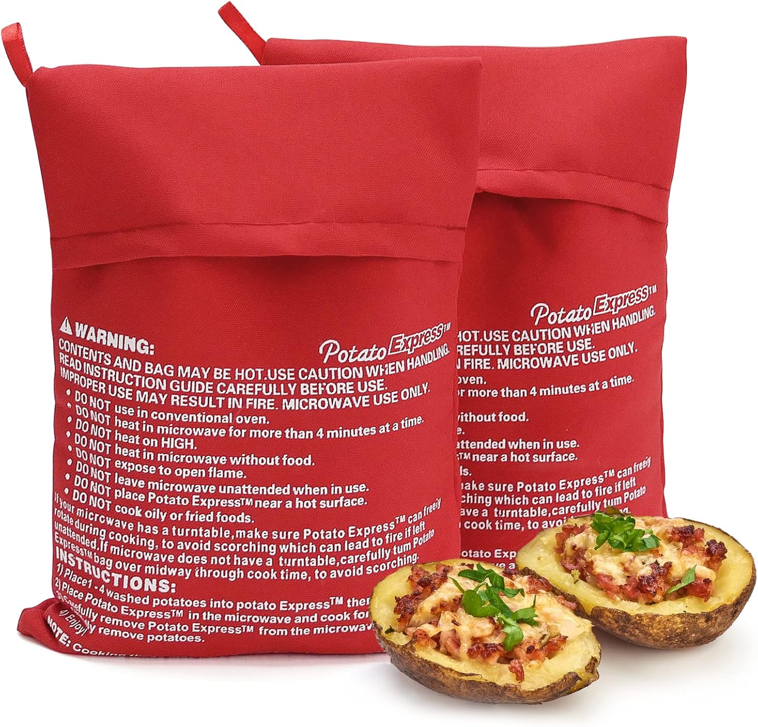 1/2 Uds. Bolsa para horno microondas, cocina de patatas, patatas al horno, patatas para cocinar en microondas, accesorios de cocina rápidos, utensilios de cocina: Chocolate