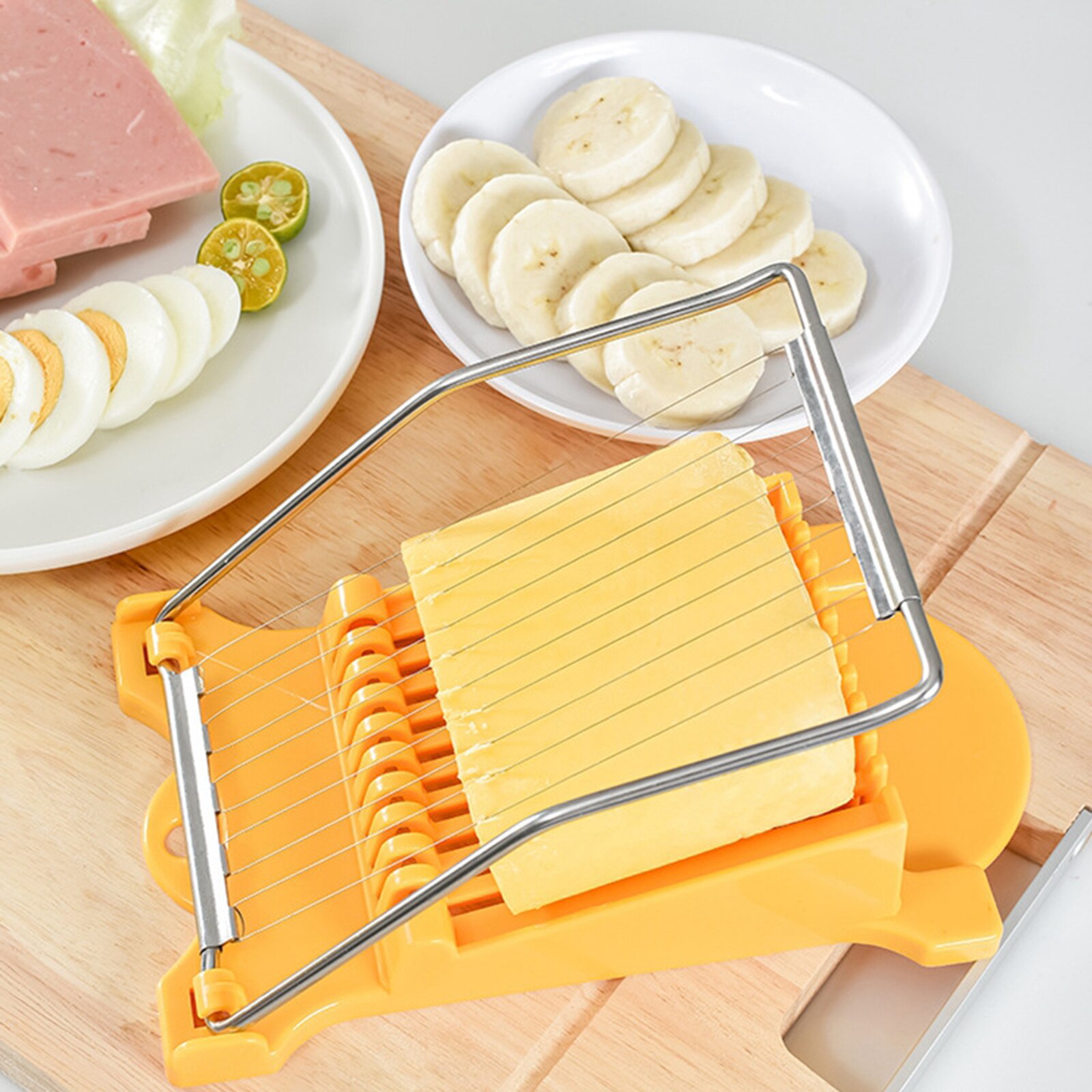 Lunch Meat Slicer 304 Reinforced Stainless Steel Boiled Egg Fruit Soft Cheese