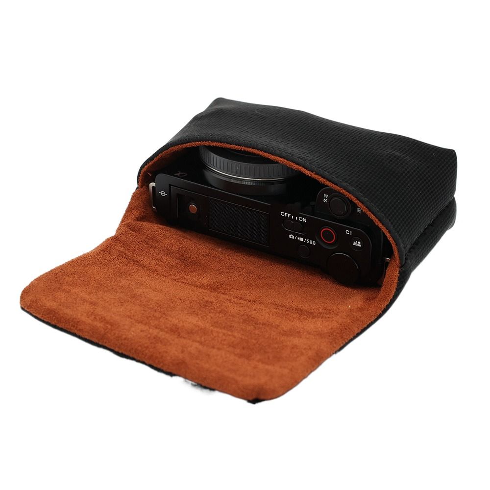 Sac Dslr sac de rangement pour appareil photo pochette pour appareil photo étui pour appareil photo épaissi étui souple confortable Micro sac unique: jaune clair