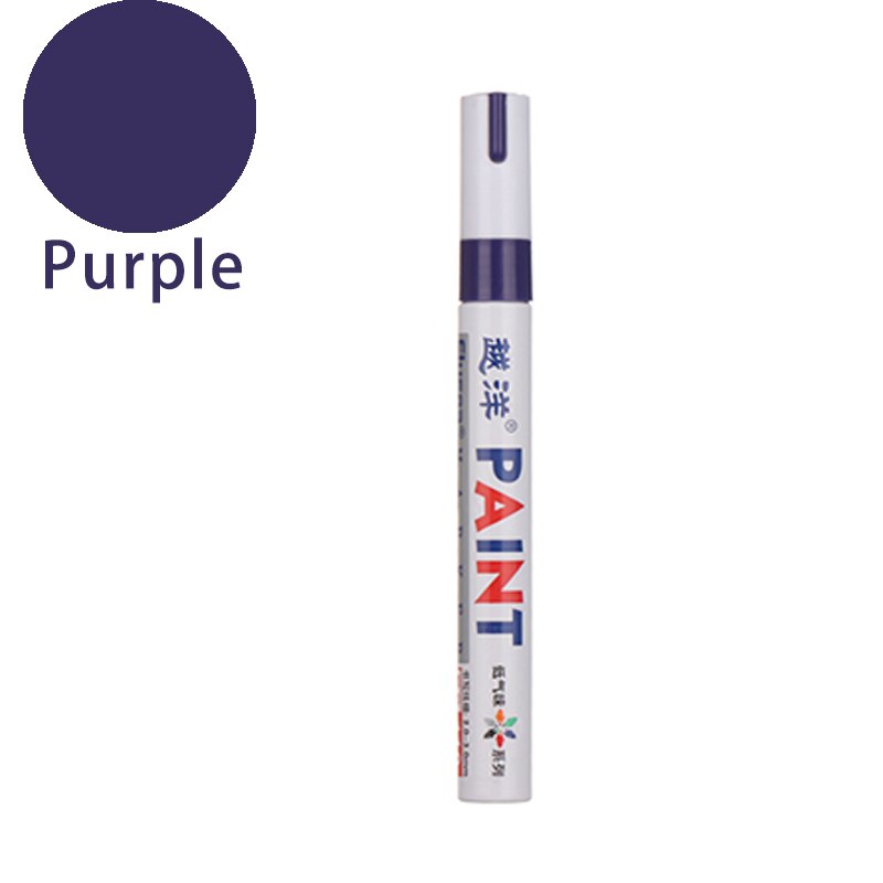 12 farben Autolack Kratzer Reparatur Stift Wasserdichte Farbe Stift Marker Stift Pinsel farbe Auto Reifen Lauffläche Pflege Permanent Farbe marker: Lavendel