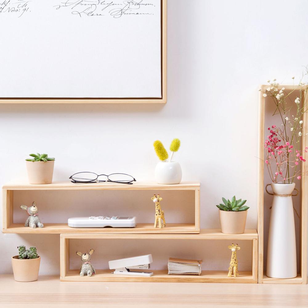 Otherhouse bord display trä hylla skrivbord förvaring rack hyllor rum diverse organisator vas hållare hem dekoration rack