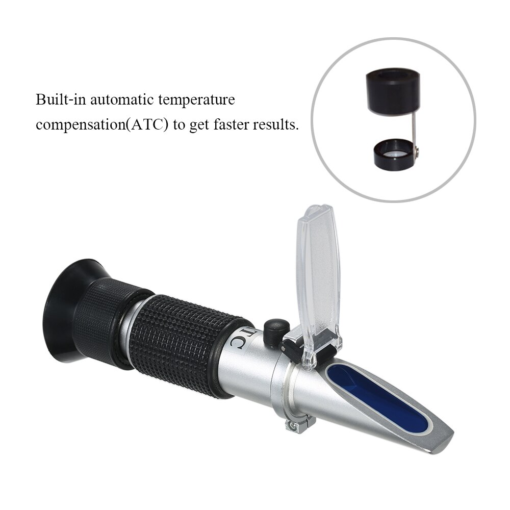 Portable Handheld ATC Antifreeze Refractometer Freezing Point Meterfor Glycol Antifreeze Coolant and Battery Acid