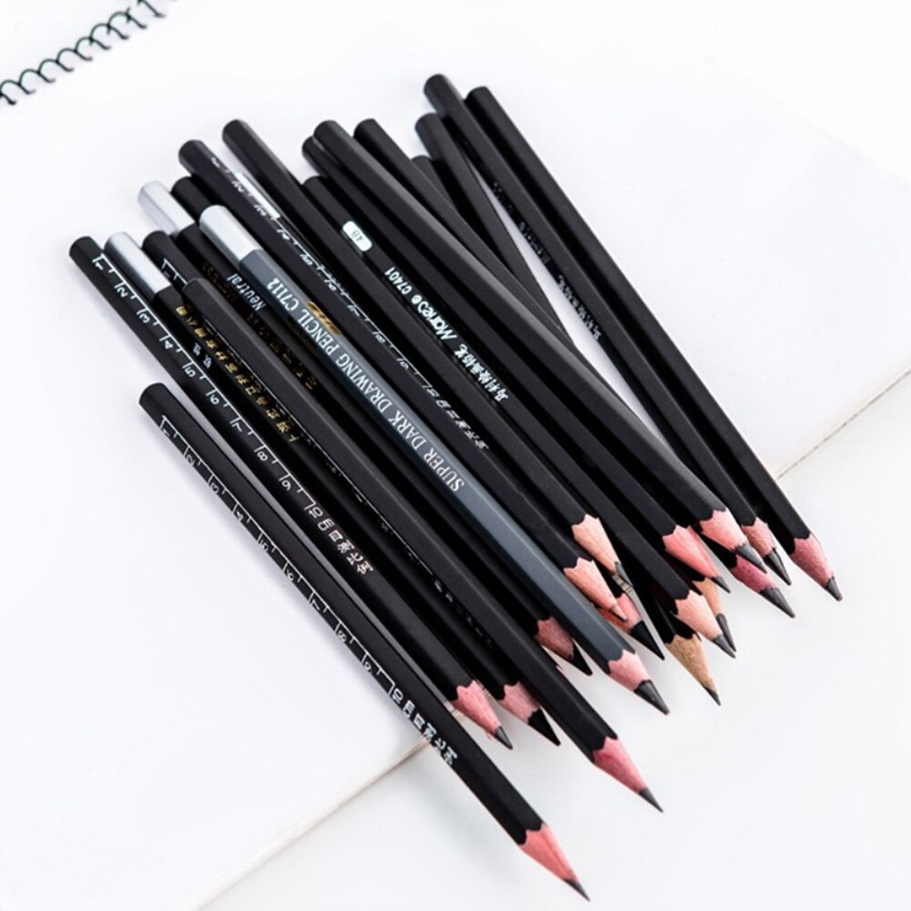 Sketch Pencils Kit 30 Piece Set Beginner Sketching Drawing Art Pencil Kit Graphite Charcoal Stick Artist