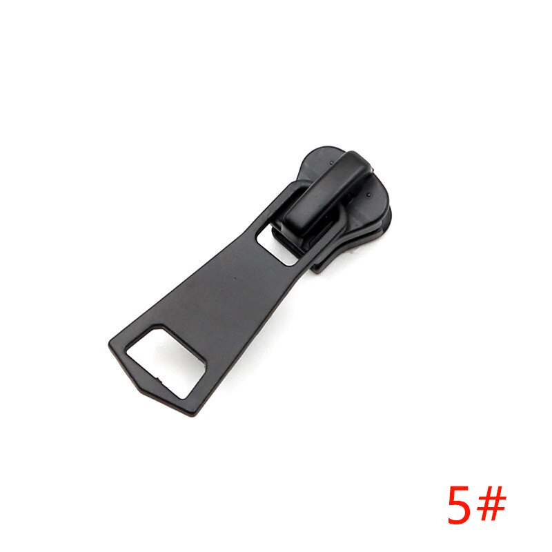 Meetee 10 sztuk 3 #5 #8 #10 #15 # suwaki z zamkiem błyskawicznym dla żywicy zamki ubrania kurtka zamki głowy zestaw naprawczy DIY suwak do szycia ściągacz: ZT022-Black-No5