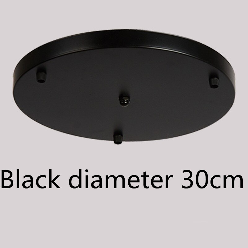 Pendant Lights round Long Ceiling Base Plate dia 30cm/40cm: black round 30cm