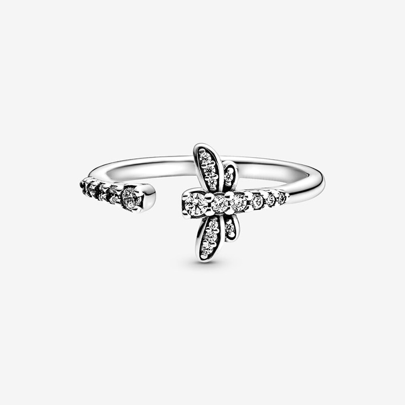 Lente Authentieke 925 Sterling Zilveren Ring Fonkelende Daisy Bloem Kroon Ringen Vrouwen Engagement Sieraden