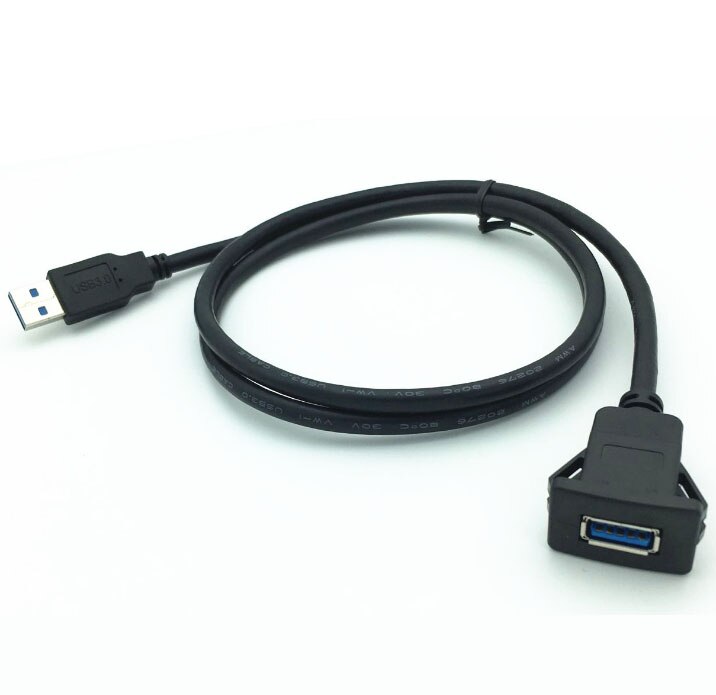 In-Car USB 3.0 Flush Mount Socket Extension Cable for car boat Truck