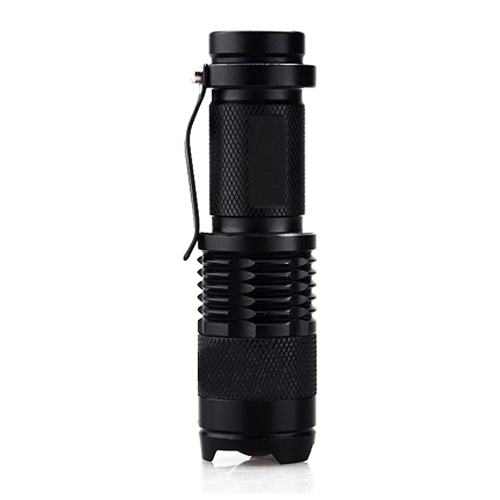 Nueva Mini linterna LED CREE Q5 de 2000 lúmenes AA/14500 linterna de enfoque con Zoom ajustable linterna impermeable para exteriores