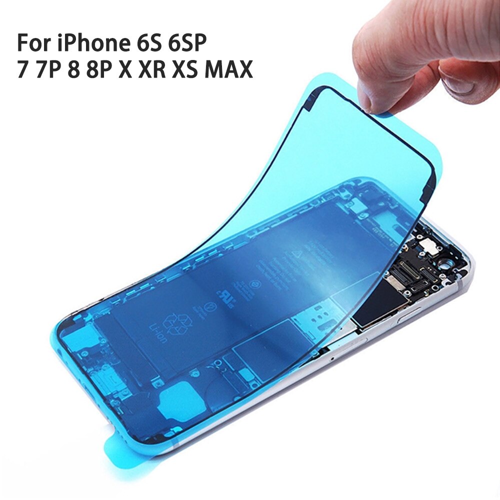 50pcs Waterproof Phone Sticker For iPhone 7 6s 8 Plus X XS MAX XR 11 11Pro Max Sticker LCD Screen Tape Adhesive Glue Tape Repair
